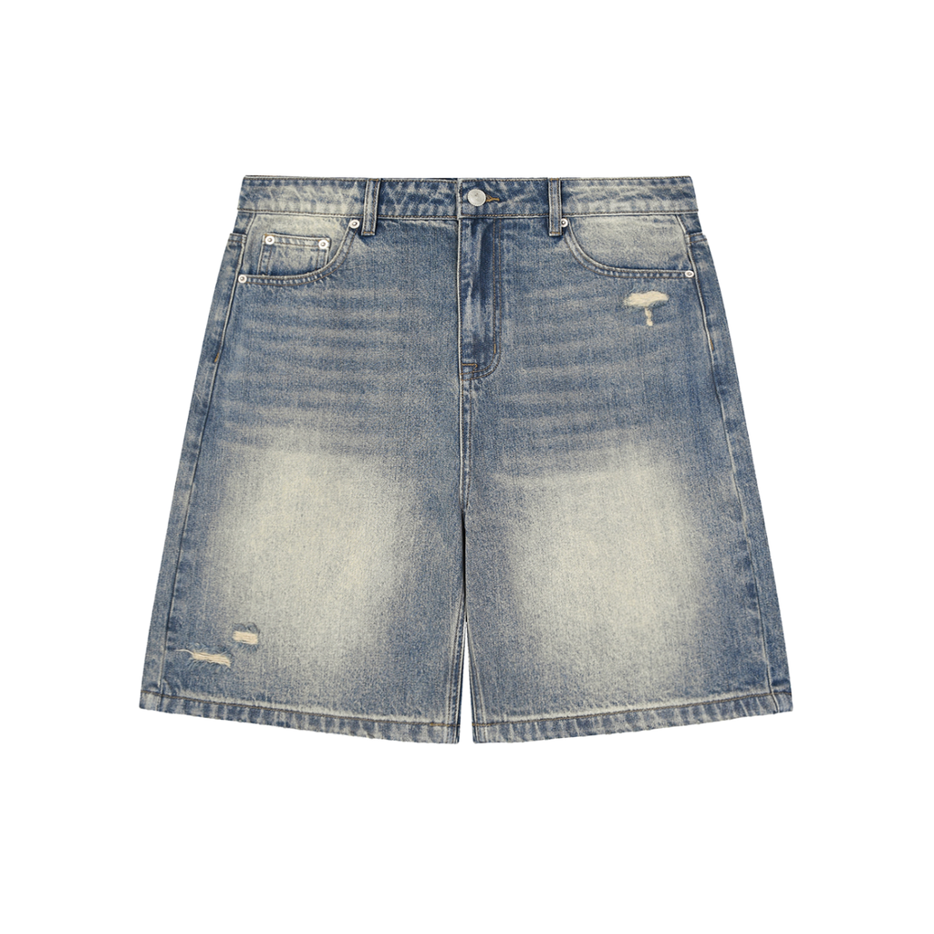 OG Faded Distressed Baggy Denim Shorts
