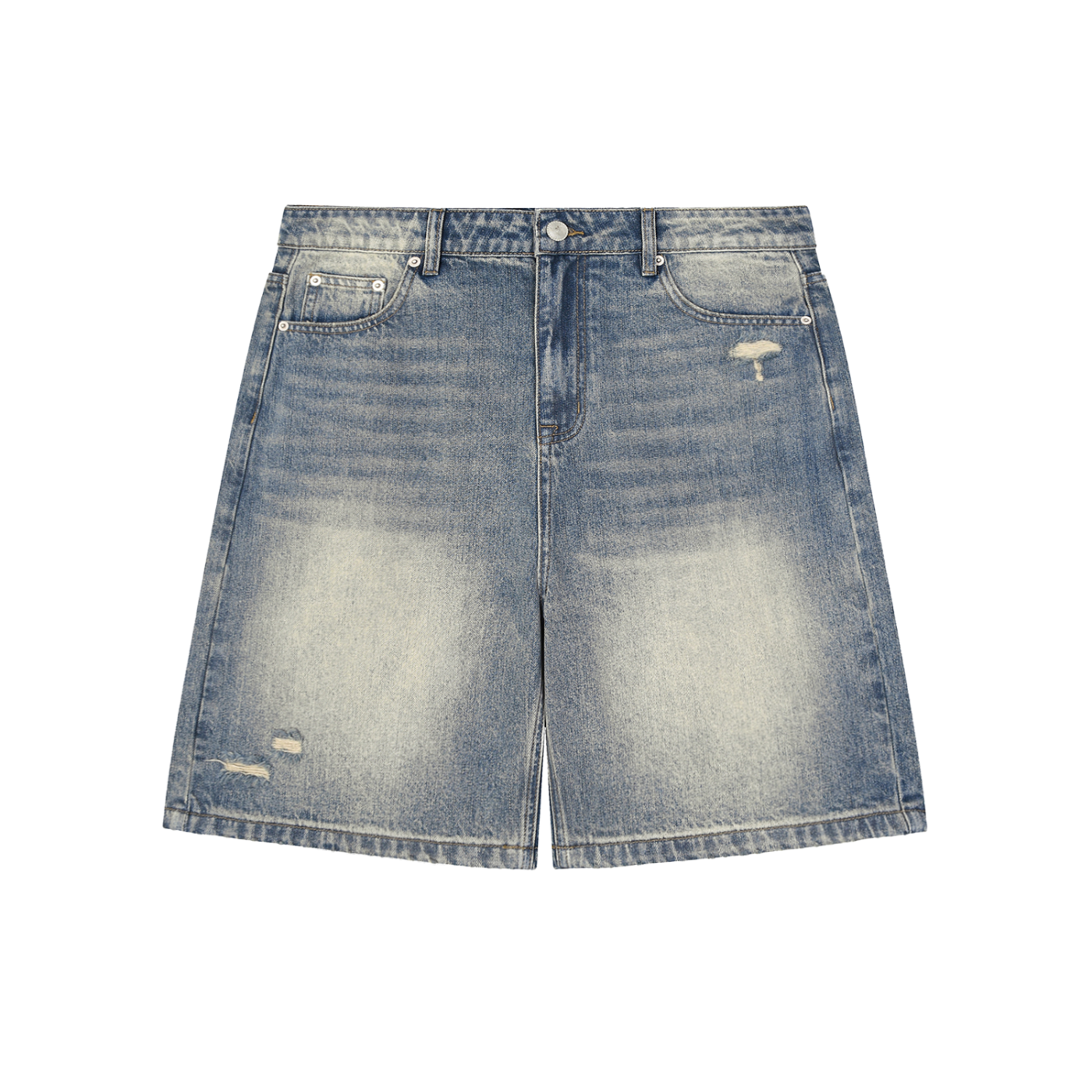 OG Faded Distressed Baggy Denim Shorts