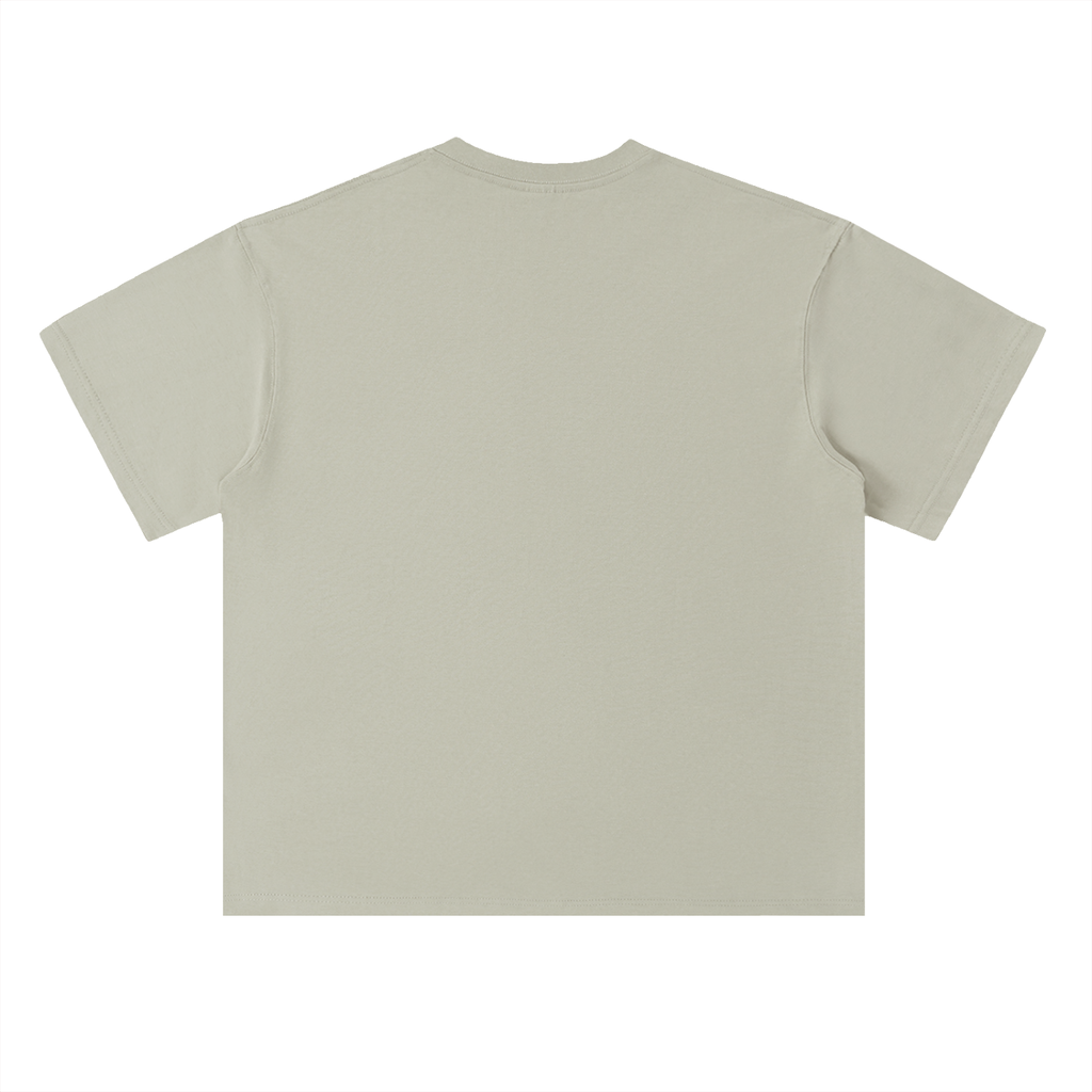 Circle Logo Drop Shoulder Cotton T-Shirt