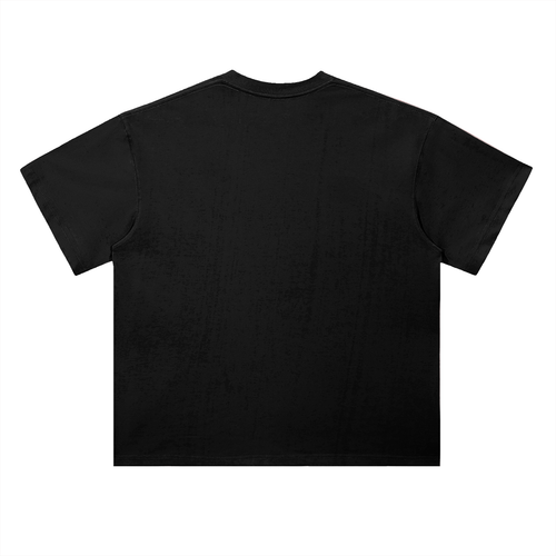 Circle Logo Drop Shoulder Cotton T-Shirt