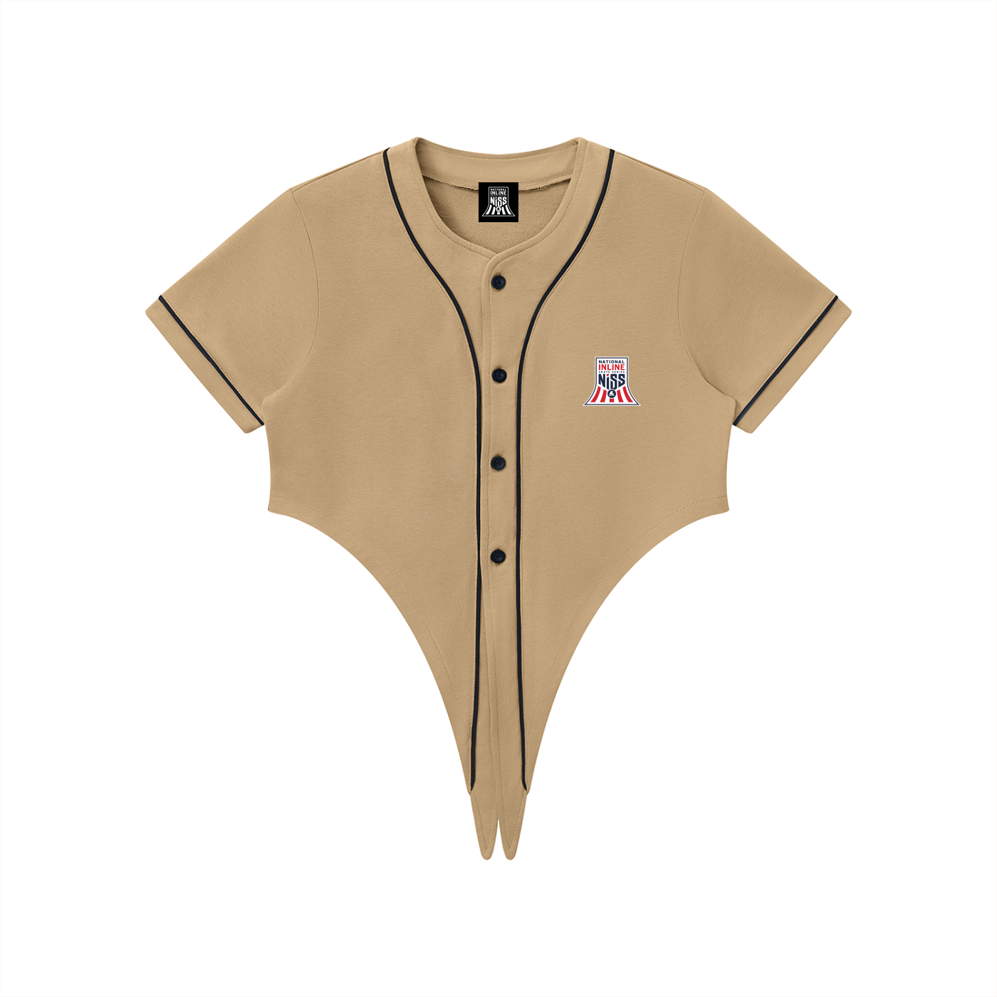 Logo Piping Baseball Jersey
