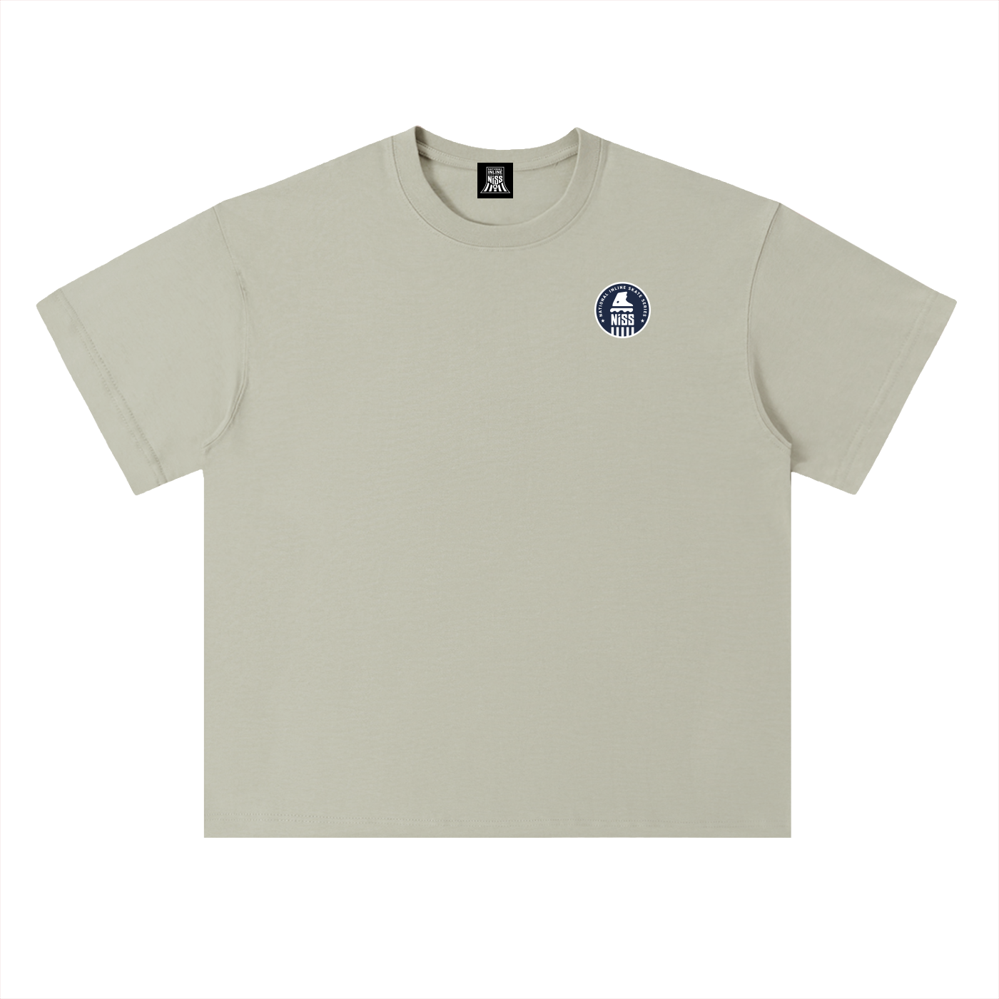 Circle Logo Drop Shoulder Cotton T-Shirt
